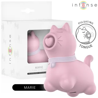 Auflegevibrator Intense Marie mit pulsierender Zunge Pink