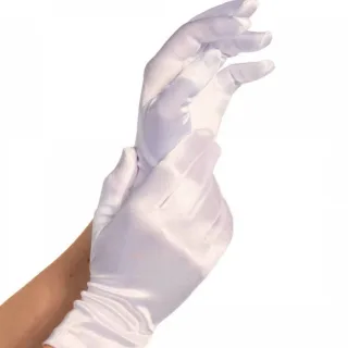 Handschuhe Satin-Handschuhe Weiß