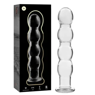 Glasdildo Modell 10 Transparent 16,5 cm