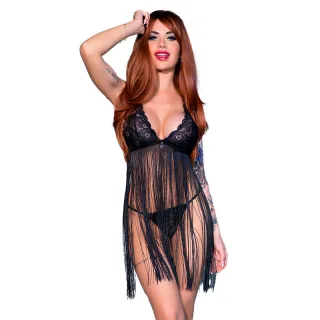 Babydoll Schwarz S/M Modell 2