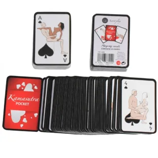 Erotik-Spiel Pocket Kamasutra Spielkarten (Es/en/Pt/It/Fr/de)
