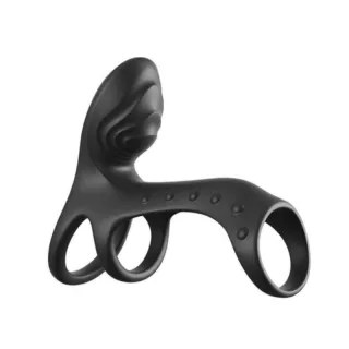Penisring Ultimate Couples Cage Pro mit zwei Motoren 19,5 cm