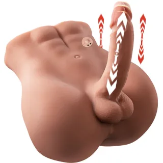 Bertlett Po- und Anus-Masturbator mit Stoßfunktion