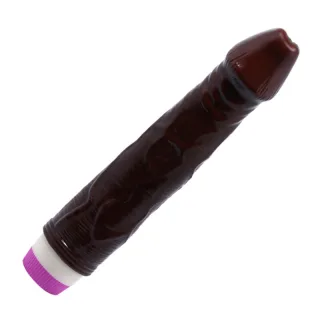 Realistischer Vibrator Wellen des Vergnügens Braun 19,5 x 3,9 cm
