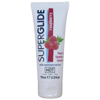 Gleitgel Hot Superglide essbar Himbeere auf Wasserbasis 75 ml