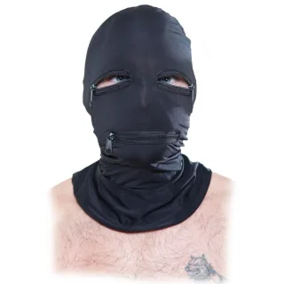 Maske Zipper Face Schwarz