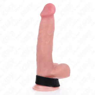 Penisring Leder mit Klettverschluss Schwarz