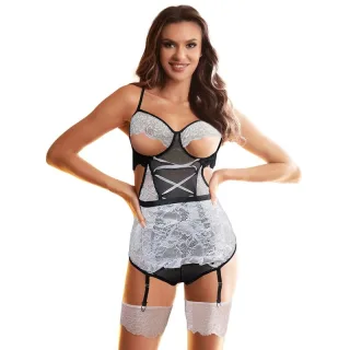 Kostüm DienstMädchen-Körperkostüm L/XL Schwarz