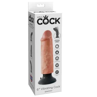 Realistischer Vibro-Dildo Natur 15,2 cm