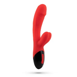 Rabbit-Vibrator Dare Dong mit Akku Rot 6 cm
