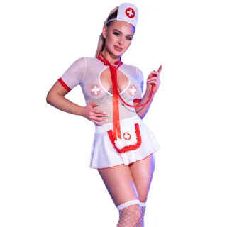Kostüm Krankenschwester Sexy Weiß S/M