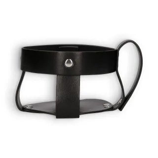 Gürtelhalter Fist It für Gleitgeldosen Schwarz Ø 10,5 cm