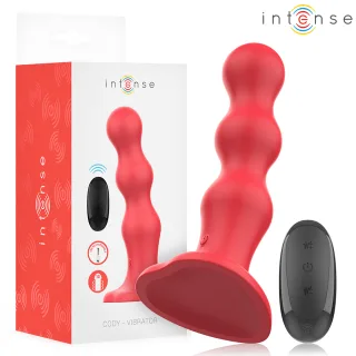 Vibrator Intense Cody mit Perlenform und Saugfuß Rot zweite Artikelnummer