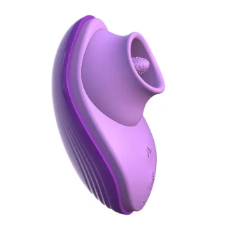 Silikon-Zungen-Auflegevibrator Lila 13 cm