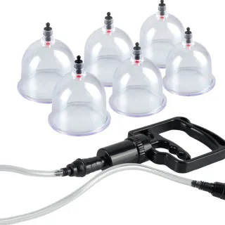 Brustsauger Beginner's Cupping Set 6-teilig Transparent
