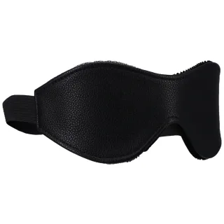Augenbinde in a Bag aus veganem Leder Schwarz