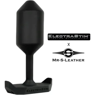 Analplug WMCEBP Mr. S Leather Elektro Schwarz 7,6 cm