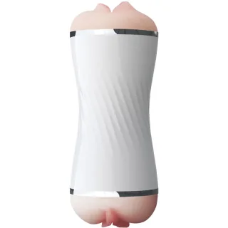 Masturbator Doppelt Vagina & Mund Weiß