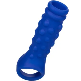 Penishülle Admiral mit Perlen Blau 10,3 x 3,3 cm