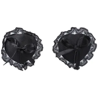 Nippelpasties aus Spitze in a Bag Schwarz 5,7 x Ø 5,7 cm