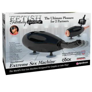 Sexmaschine mit Saugfüßen Schwarz