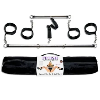 Fesselset Spread ’Em Spreizstangen-Set Schwarz