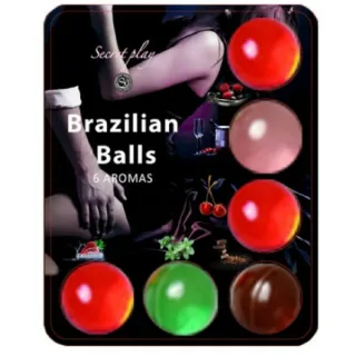 Gleitgel Brazilian Balls Heisse Bälle wärmende Gleitkugeln -Set 6 St.