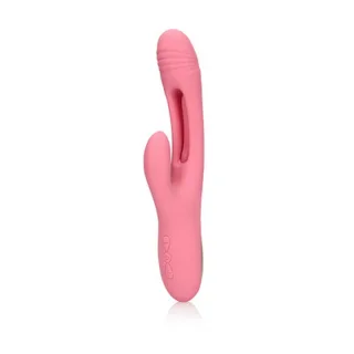 Rabbit-Vibrator mit G-Punkt-Flatterfunktion Rosa