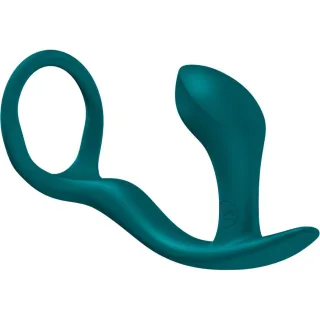 Analplug Bootie Ring Stop Flaschengrün 14,7 x 2,8 cm