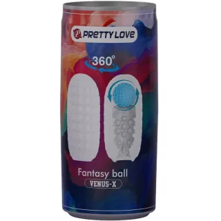Masturbator Venus-X Modell 2 mit Rollkugel Weiß 12 x 5,5 cm