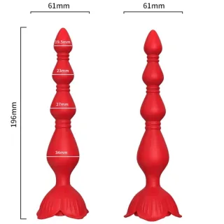 Rosi Pagoda Analplug Rot 19,6 x 3,4 cm