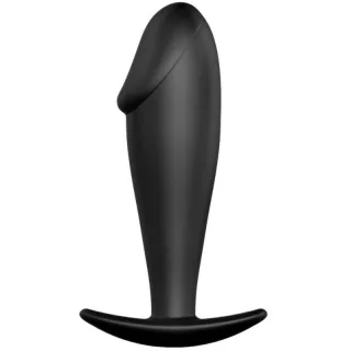 Analplug Anal Plug Silikon Penisform Schwarz