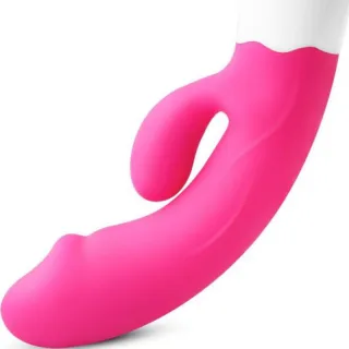 Vibrator Happy wiederaufladbar Fuchsia 18,9 x 3,1 cm