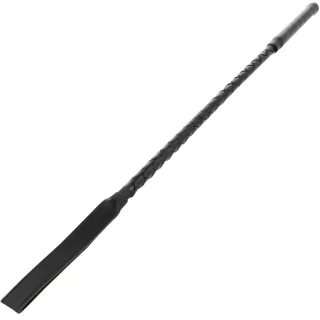 Reitgerte aus Kunstleder Schwarz 55 cm