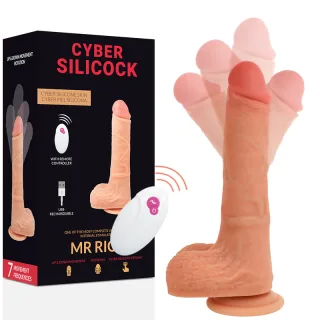 Realistischer Vibrator Mr Rick mit Fernbedienung Natur 17 x Ø 4 cm
