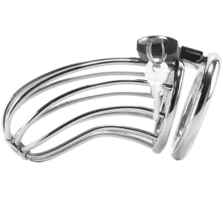 Keuschheitsring-Käfig aus Metall 10 x 3,6 cm