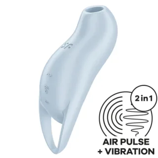 Auflegevibrator Pocket Pro 1 Klitoris-Stimulator Hellblau