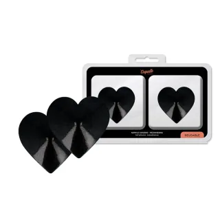 Nippelpasties Chic Desire Schwarze Herzen