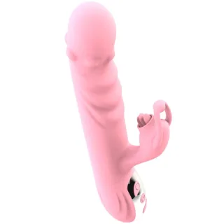 Zungenvibrator Rosa mit Wärmeeffekt