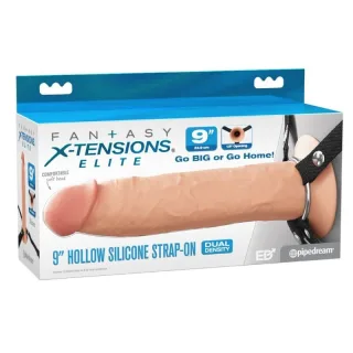 Strap-on Elite Hollow realistisch Natur 24,1 cm