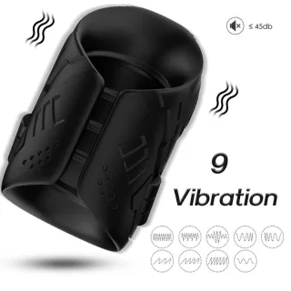 Masturbator Vibro Cup Schwarz