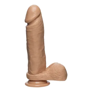 Dildo The D Perfect D fest mit Hoden Natur 19,1 x Ø 4,6 cm
