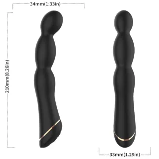 Vibrator Bambu einstellbar Schwarz 21 x 3,3 cm
