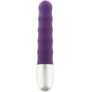 Vibrator Discretion gerippt Lila 8 x Ø 2 cm