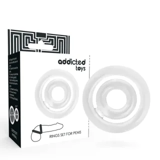 Penisring Doppelring für Penis & Hoden Transparent Ø 4,2 cm