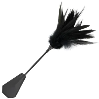 Federkitzler mit Klatsche Schwarz 48 cm