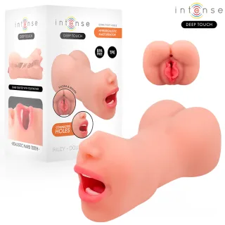 Masturbator Deep Touch Riley Doppelmusturbator für Mund und Vagina