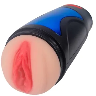 Masturbator Renee Vagina mit Vibration im Etui Transparent