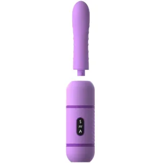 Vibrator Love Thrust-Her mit Stoßfunktion und Fernbedienung Lila 15,3 cm