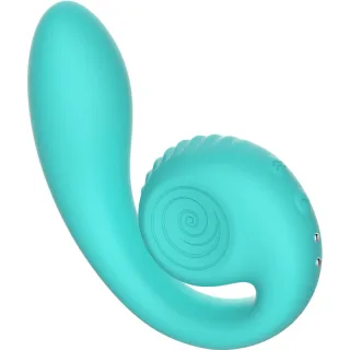 Rabbit-Vibrator Gizi Dual Türkis 12 x Ø 3,5 cm